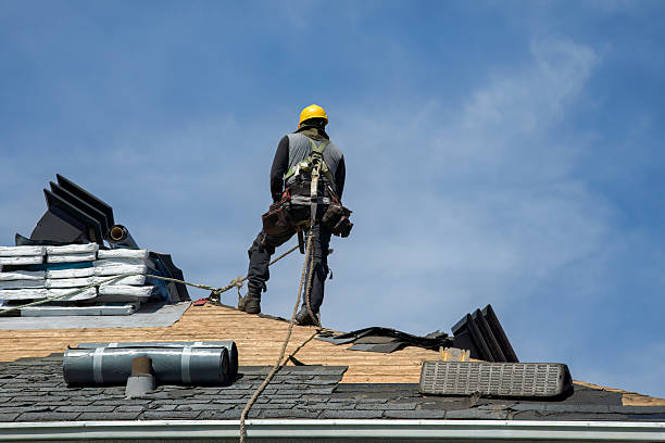 Professional Roofing technician working in Garber, OK